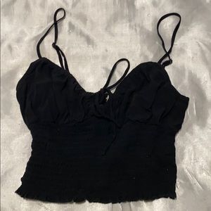 Black crop top